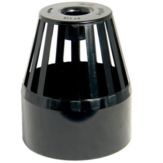 Soil Pipe Roof Cowl - Black  Vent Terminal  (SP302B) 