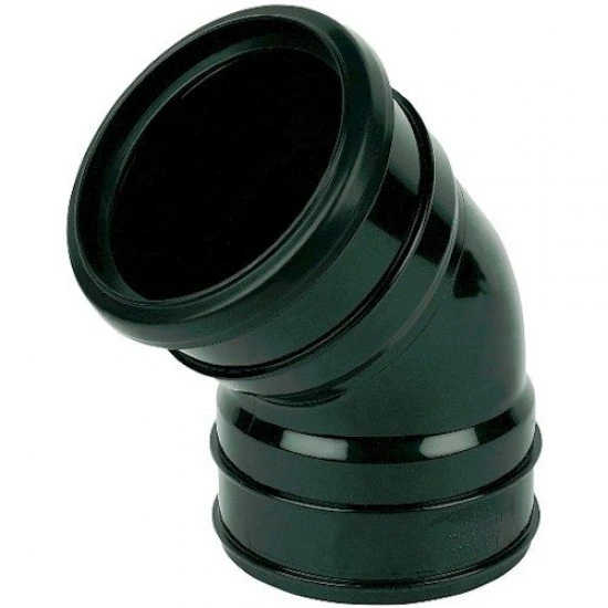Soil Pipe 135º Offset Bend - Top Black 
