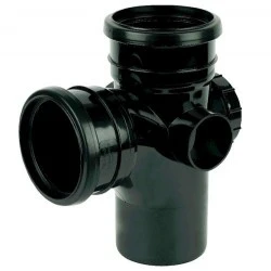 Soil Pipe 92.5º Access Branch Black Soil Pipe 92.5º Access Branch Black