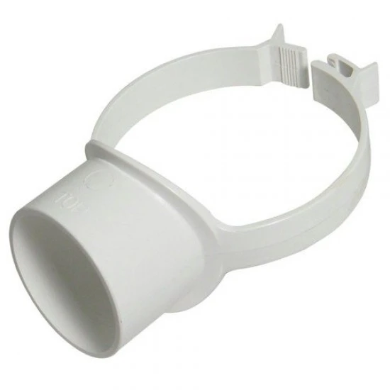 110mm White Strap-On Boss Pipe 