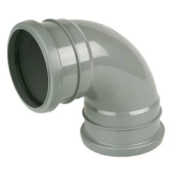 (SP561G) Soil Pipe 90º Bend Double Socket Grey