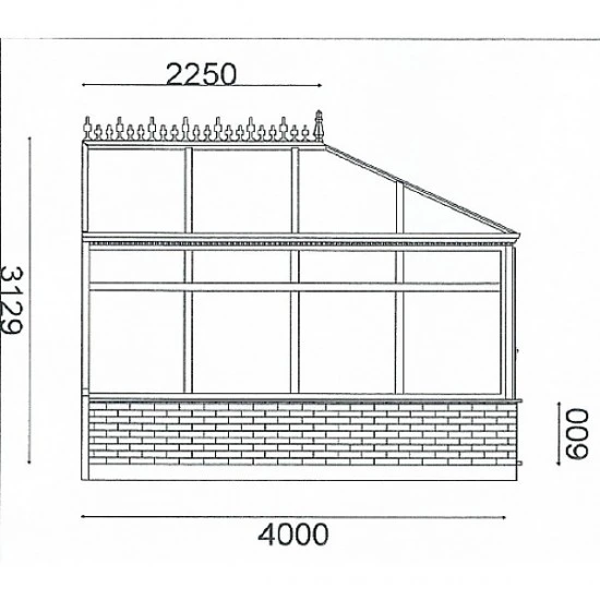 Conservatory 3.5m x 4m Edwardian On Dwarf Walls Conservatory 3.5m x 4m Edwardian On Dwarf Walls