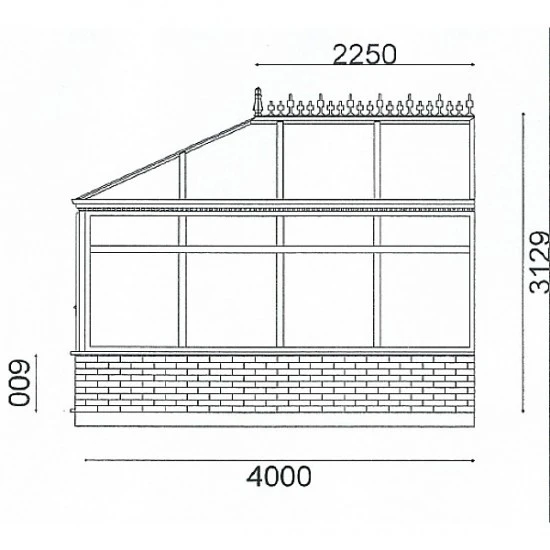 Conservatory 3.5m x 4m Edwardian On Dwarf Walls Conservatory 3.5m x 4m Edwardian On Dwarf Walls