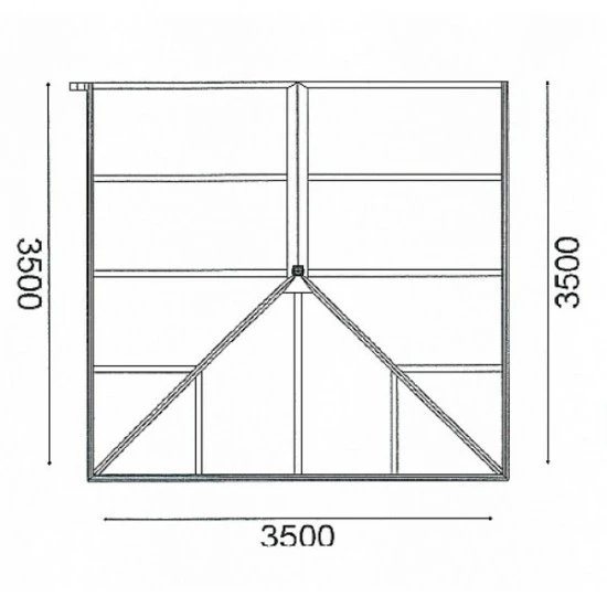 Conservatory 3.5m x 3.5m Edwardian On Dwarf Walls Conservatory 3.5m x 3.5m Edwardian On Dwarf Walls