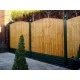 PVCu Plastic Brown In-line Garden Fence Post