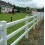 Garden 3 Rail Post & Rail Fence System White