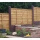 PVCu Plastic Brown In-line Garden Fence Post