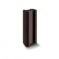 PVCu Plastic Brown In-line Garden Fence Post