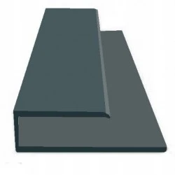 Starter Trim / J-Section for Hollow Soffit - Plain Anthracite Grey