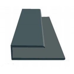 Starter Trim / J-Section for Hollow Soffit - Plain Anthracite Grey