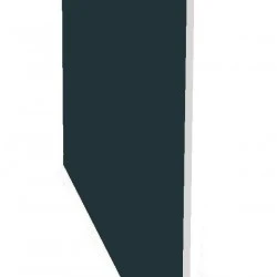 605mm Double Ended Square Leg / Reveal Liner  Plain Anthracite Grey 1.245m Length