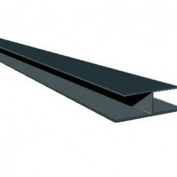 Joint Trim / H-Section for Hollow Soffit - Plain Anthracite Grey