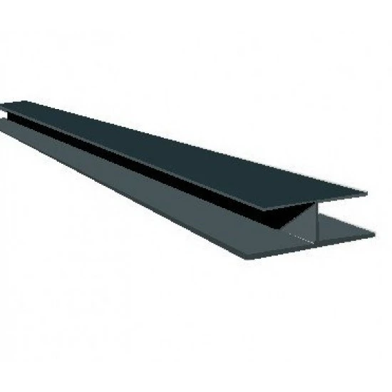 Joint Trim / H-Section for Hollow Soffit - Plain Anthracite Grey Joint Trim / H-Section for Hollow Soffit - Plain Anthracite Grey