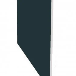 18mm x 410mm Double Ended Plain Anthracite Grey 1.245m Length
