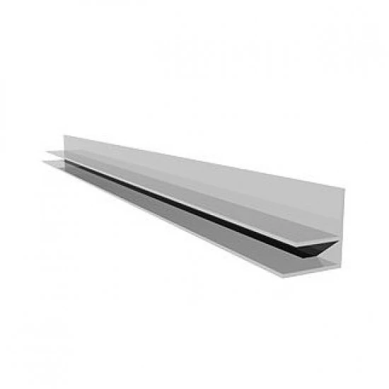 Wall Trim / F-Section for Hollow Soffit - Leather Brown