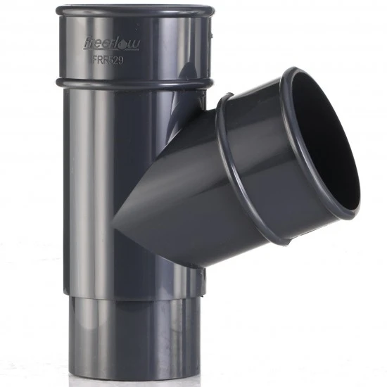 Anthracite 7016 Round Down Pipe Y Branch
