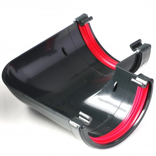 Anthracite 7016 Round Gutter 90 Degree Angle