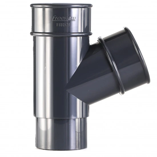 Anthracite 7016 Round Down Pipe Y Branch