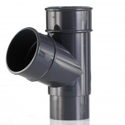 Anthracite 7016 Round Down Pipe Y Branch