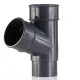Anthracite 7016 Round Down Pipe Y Branch