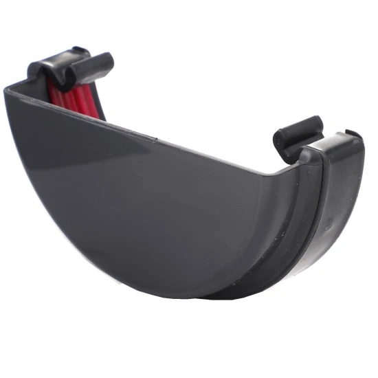 Anthracite 7016 Round Guttering External Stop End