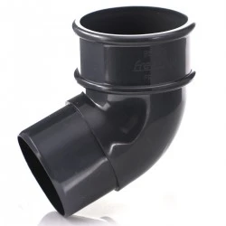Anthracite 7016 Round Down Pipe 112 Degree Bend