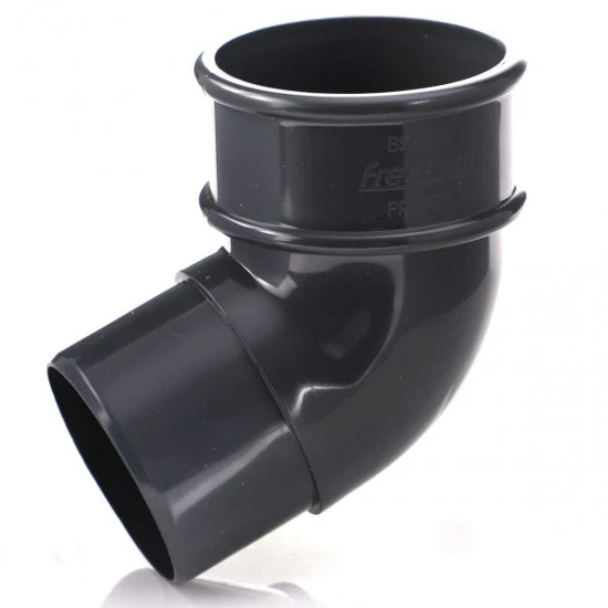 Anthracite 7016 Round Down Pipe 112 Degree Bend