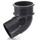 Anthracite 7016 Round Down Pipe 112 Degree Bend