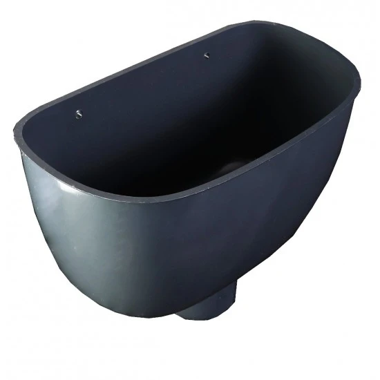 Anthracite 7016 Round Down Pipe Hopper