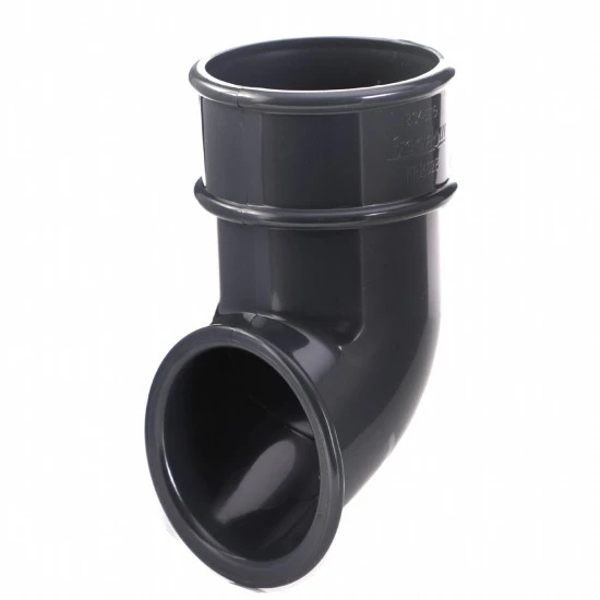 Anthracite 7016 Round Down Pipe Shoe Spout