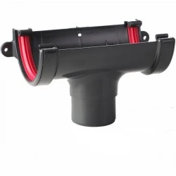 Anthracite 7016 Grey Guttering Running Outlet 