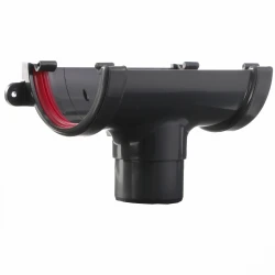 Anthracite 7016 Grey Guttering Running Outlet 