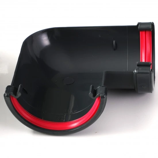 Anthracite 7016 Round Gutter 90 Degree Angle