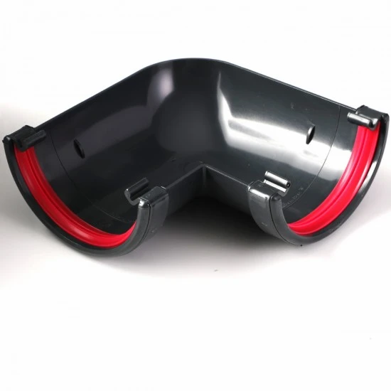 Anthracite 7016 Round Gutter 90 Degree Angle
