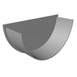 Deepflow/ Anthracite Grey Internal Stopend - RAL 7016 - uPVC