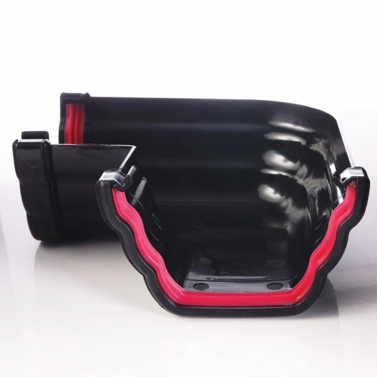 Ogee Guttering 90 Degree Angle Black