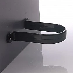 Black - Round Pipe Clip (Stand-Off) - uPVC Black - Round Pipe Clip (Stand-Off) - uPVC