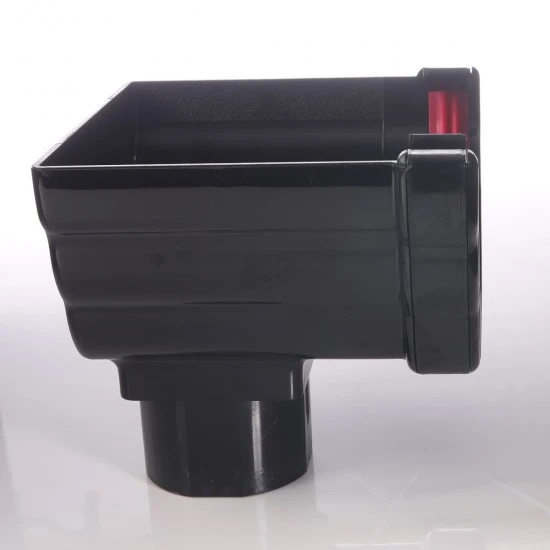 Ogee Guttering Stop End Out Let Black