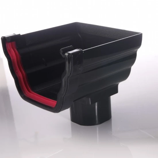 Ogee Guttering Stop End Out Let Black