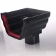 Ogee Guttering Stop End Out Let Black