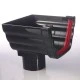 Ogee Guttering Stop End Out Let Black