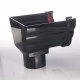 Ogee Guttering Stop End Out Let Black