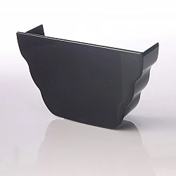 Ogee Guttering Internal Stop End Black