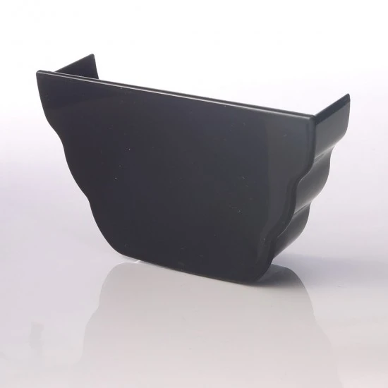 Ogee Guttering Internal Stop End Black