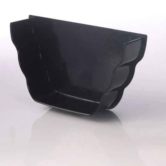 Ogee Guttering Internal Stop End Black