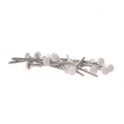 White Plastic Head Pins - 200 Pieces x 40mm