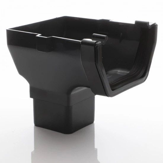 Anthracite Square Square Stop End Outlet 7016  