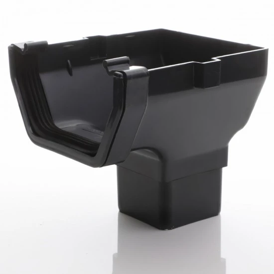 Anthracite Square Square Stop End Outlet 7016  