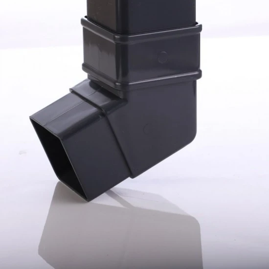 Anthracite Grey Square Down Pipe 112 Degree Off Set Bend  7016  