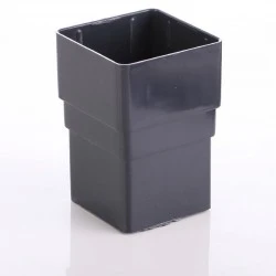 Anthracite Square Down Pipe Joint Socket  7016  